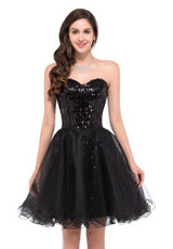 Grace Karin Cocktail Dress Elegant Short Prom Dress 2017 Sweetheart Beading Sequins Tulle Homecoming Party Gown Robe De Cocktail