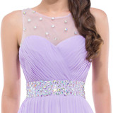 Grace Karin Cheap Pink Purple Bridesmaid Dresses Under $50, Long Backless Designer Wedding Guest Dress For Bridemaid Party 6112