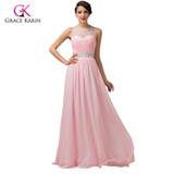 Grace Karin Cheap Pink Purple Bridesmaid Dresses Under $50, Long Backless Designer Wedding Guest Dress For Bridemaid Party 6112