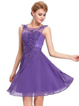 Grace Karin Bridesmaid Dresses Short Party Vestidos Sleeveless Appliques Beading Kneed Length Wedding 2017 Bridesmaid dress