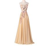 Grace Karin Black Prom Dresses Chiffon Peacock Appliques Plus Size Elegant Formal Gowns Purple Long Wedding Party Dress Prom