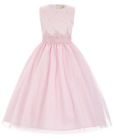 Grace Karin 2017 Tank Pageant Dresses For Little Girls Ivory Pink Sleeveless Crinoline Flower Girl Dress For First Communion