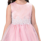Grace Karin 2017 Tank Pageant Dresses For Little Girls Ivory Pink Sleeveless Crinoline Flower Girl Dress For First Communion