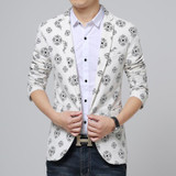 GOUHAI 2017 New Printed Blazers Men M-5XL 6XL Brand Clothes Mens Floral Blazer Masculino Hombre Slim Fit Men Blazer Plus Size