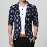 GOUHAI 2017 New Printed Blazers Men M-5XL 6XL Brand Clothes Mens Floral Blazer Masculino Hombre Slim Fit Men Blazer Plus Size