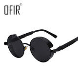 Gothic Steampunk Mens Sunglasses Coating Mirrored Sunglasses Round Circle Sun glasses Retro Vintage Gafas Masculino Sol SG-45 Gothic Steampunk Mens Sunglasses Coating Mirrored Sunglasses Round Circle Sun glasses Retro Vintage Gafas Masculino Sol SG-45