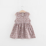V-TREE summer baby girls dress sleeveless children kids dress cotton sundress for girl fashion clothes 18M-6Year