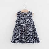 V-TREE summer baby girls dress sleeveless children kids dress cotton sundress for girl fashion clothes 18M-6Year
