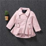 V-TREE Girls Boys Jacket PU Leather Kids Jackets Clothes Children Outwear For Baby Girls Boys Clothing Coats Costume 2-8 Year