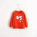 V-TREE Children Shirts Cartoon Boys Long Sleeve T Shirt Candy Color T-shirts For Girls Kids Tops Roupas Meninos Baby Clothing