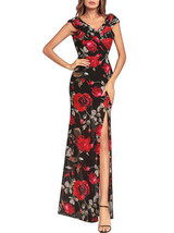 V-neck Backless Split-side Bohemia Dresses