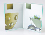 V poster banner signage holder frame Photo Picture display stand Table desktop File Literature Case Stand Rack Advertising Props