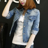 Uwback Denim Jacket Women 2017 New Spring Woman Jackets 5XL Windbreak Slim Plus Size Jeans Women Basic Jackets And Coats TB1069