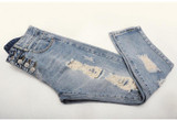 Uwback 2017 New Brand Summer Style Women Jeans ripped Holes Harem Pants Jeans Slim  vintage boyfriend jeans for women TB493