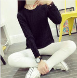 UVKKC Women Sweater Pullovers Fashion Casual Long Sleeve O-neck Twist Knitted Christmas Sweter Casacos Femininos Sweter Damski