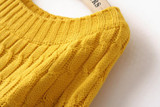 UVKKC Women Sweater Pullovers Fashion Casual Long Sleeve O-neck Twist Knitted Christmas Sweter Casacos Femininos Sweter Damski