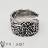 Odin's Ravens Ring Huginn and Muninn With Triskelions