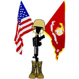 USMC Fallen Hero Clear Decal