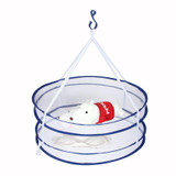 Useful High Quality 2 layers Folding Drying Rack Hanging Clothes Laundry Sweater Basket Dryer Net Dropshipping