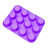 Cake Tools Bakeware Silicone Mold Kitchen Dining&amp;bar Non-Stick 12 Cups Cupcake Baking Tray Mousse Chocolate Cake Molde