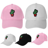 Cactus Embroidery Baseball Cap Snapback Hip Hop Cap Size Adjustable Baseball Cap Summer Casual Women Men Casquette 2017