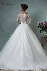 C.V Vestido De Novia 2017 Cheap Lace Wedding Dress Long Sleeve Fall Winter Bridal Gowns Plus Size Sexy Vintage Robe De Mariage