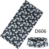 C.gree Seamless Tubular Scarf 25*48cm 100% Polyester Microfiber Multifunctional Print Bandana Scarf Bike Tube Headband