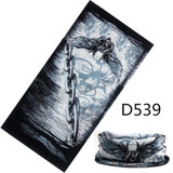 C.gree New Skull Bandana Camouflage Seamless Tubular Motorcycle Tube Neck Face Mask Headscarf Print Bandanas Headband