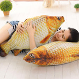 C-183Free Shipping New simulation crucian fish Pillow Stuffed Plush Animal Fish Toy Stuffed Dolls Valentines for Baby
