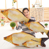 C-183Free Shipping New simulation crucian fish Pillow Stuffed Plush Animal Fish Toy Stuffed Dolls Valentines for Baby
