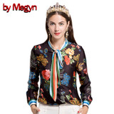 by Megyn women shirt long sleeve 2017 autumn free shipping blouses fashion women shirts feminine shirt plus size XXXL women tops