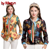 by Megyn women shirt long sleeve 2017 autumn free shipping blouses fashion women shirts feminine shirt plus size XXXL women tops