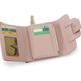 BVLRIGA Small Women Wallet Female Purse Ladies Artificial Leather Wallet Women Pink Credit Card Holder Coin Purse Clutch Walet