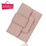 BVLRIGA Small Women Wallet Female Purse Ladies Artificial Leather Wallet Women Pink Credit Card Holder Coin Purse Clutch Walet