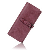 BVLRIGA Ladies Leather Wallet Women Wallet Female Purse Women Clutch Black Credit Card Holder Coin Purse Long Money Bag Walet