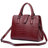 BVLRIGA Luxury Handbags Women Bags Designer Crocodile Genuine Leather Bag Women Shoulder Bag Female crossbody messenger bag Lady