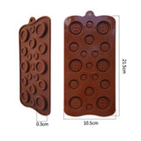 Button Shaped 3D Silicone Mold DIY Fondant Mold Baking Tool Chocolate Cookies Pastry Candy Jelly Kitchen Tool moule silicone