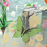 Butterfly Tulle Window Screen Door Balcony Curtains Panel Scarf Valance