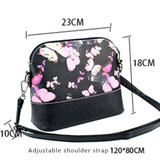 Butterfly Floral Printing Shell Bag Handbag Women Messenger Bags Fashion Small Shoulder Bag Crossbody bag Bolsa Femininas
