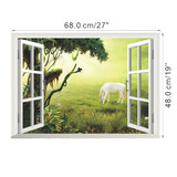 3D fake window landscape Wall Stickers