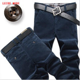 Business Dress Corduroy Trousers Pants Men 2017 Spring Autumn Men's Straight Casual Pants Fashion Trousers Plus Size 36 38 40