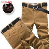 Business Dress Corduroy Trousers Pants Men 2017 Spring Autumn Men's Straight Casual Pants Fashion Trousers Plus Size 36 38 40