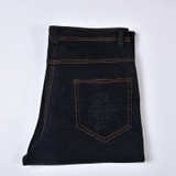Business Men's Stretch Jeans With Cotton Middle Waist Jeans Large Size Men's Trousers Jeans Men's Straight Pants Size 30-40