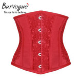 Burvogue Women Underbust Corset Satin Corset Steel Bones Waist Triner Gothic Corset Waist Cincher Corset Steampunk Corselet Burvogue Women Underbust Corset Satin Corset Steel Bones Waist Triner Gothic Corset Waist Cincher Corset Steampunk Corselet