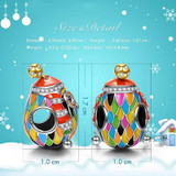 DIY Charm 925 Sterling Silver Multicolor Enamel Owl Charm Beads For Bracelet