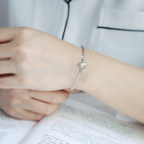 DIY Charm 925 Sterling Silver Epoxy Rainbow Unicorn Beads Bracelet