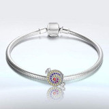 DIY Charm Multicolor Created Diamond Stone Lollipop Beads Charm For Bracelet