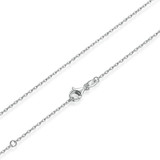 925 Sterling Silver Love Lucky Four Leaf Clover Pendant Necklace