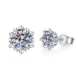 Round Cut Moissanite Diamond Classis Stud Earrings