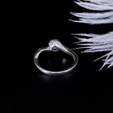 14K/18K Gold Round Cut Moissanite Diamond  Classic Ring for women